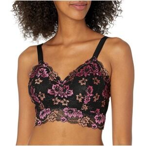 Cosabella Savona CURVY Longline Bra Virtual Pink/Black - Size CURVY XS / NWT